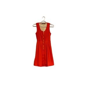 Dex Red & Cream Hatchback Dress - Women’s Size XS